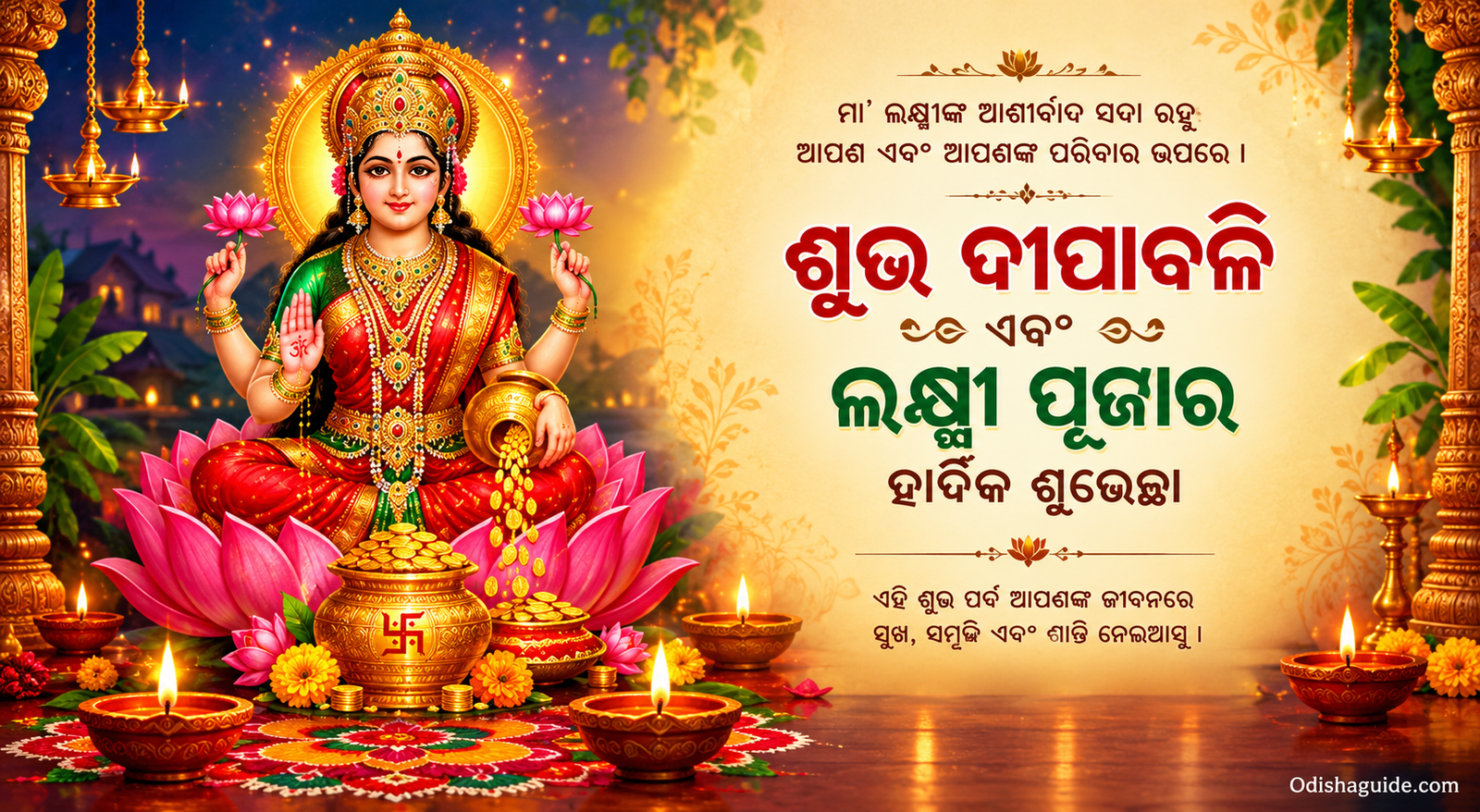 Happy Diwali and शुभ ଲକ୍ଷ୍ମୀ ପୂଜା!